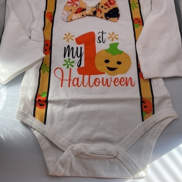 Spooktacular Start: Newborn Halloween Romper Trio for‎ Boys and Girls! 12-18M - Picture 6 of 8